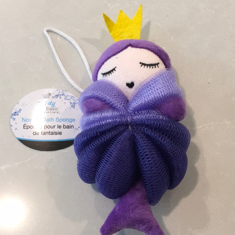 Mermaid Princess Loofah Sponge